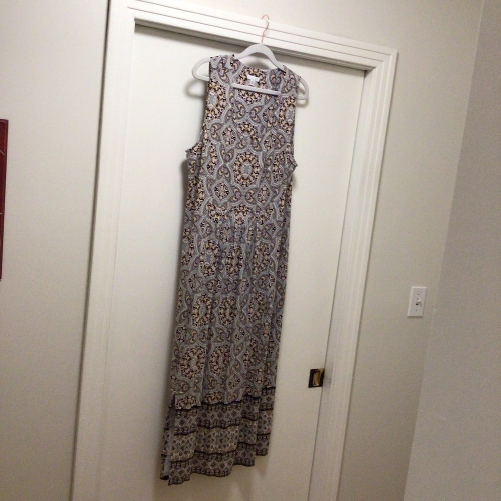 Womens J.Jill Sleeveless Maxi Dress